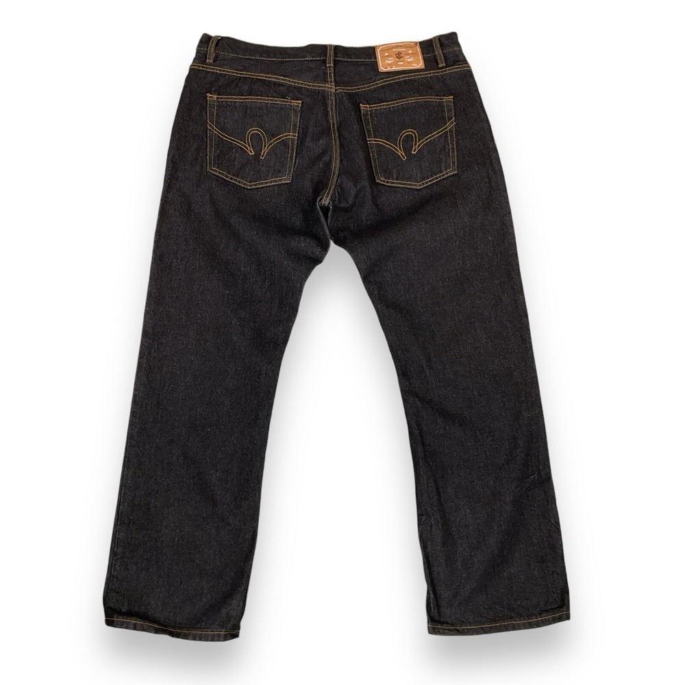 Rocawear Jeans Men 40x34 (ACTUAL 40x31.5) Black Straight Leg Baggy Loose Y2K